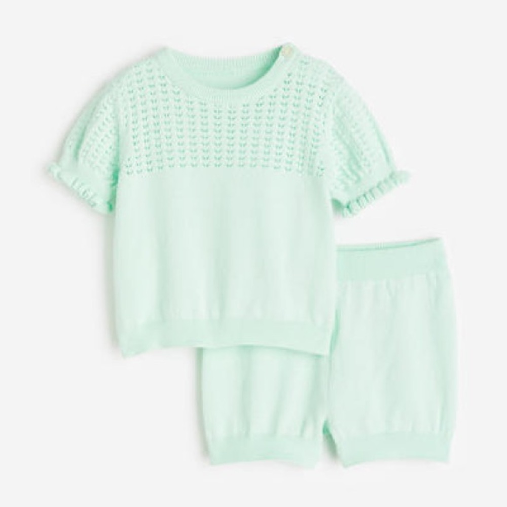 H&M Cotton Top Shorts Set 3T
